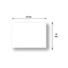 Etiquettes permanentes 20x16 pour pince 1136 Paxar Monarch Avery